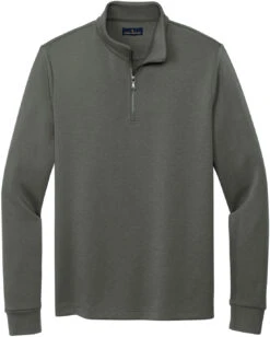 Brooks Brothers Double-Knit 1/4-Zip -Thread Logic Store Brooks Brothers Double Knit 14 Zip Windsor Grey S 1