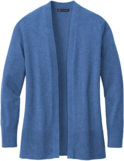 Brooks Brothers Ladies Cotton Stretch Long Cardigan Sweater -Thread Logic Store Brooks Brothers Ladies Cotton Stretch Long Cardigan Sweater Charter Blue Heather S 13