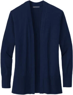 Brooks Brothers Ladies Cotton Stretch Long Cardigan Sweater -Thread Logic Store Brooks Brothers Ladies Cotton Stretch Long Cardigan Sweater Navy Blazer S 1