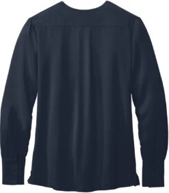 Brooks Brothers Ladies Open-Neck Satin Blouse 25 Brooks Brothers Ladies Open-Neck Satin Blouse -Thread Logic Store Brooks Brothers Ladies Open Neck Satin Blouse 6