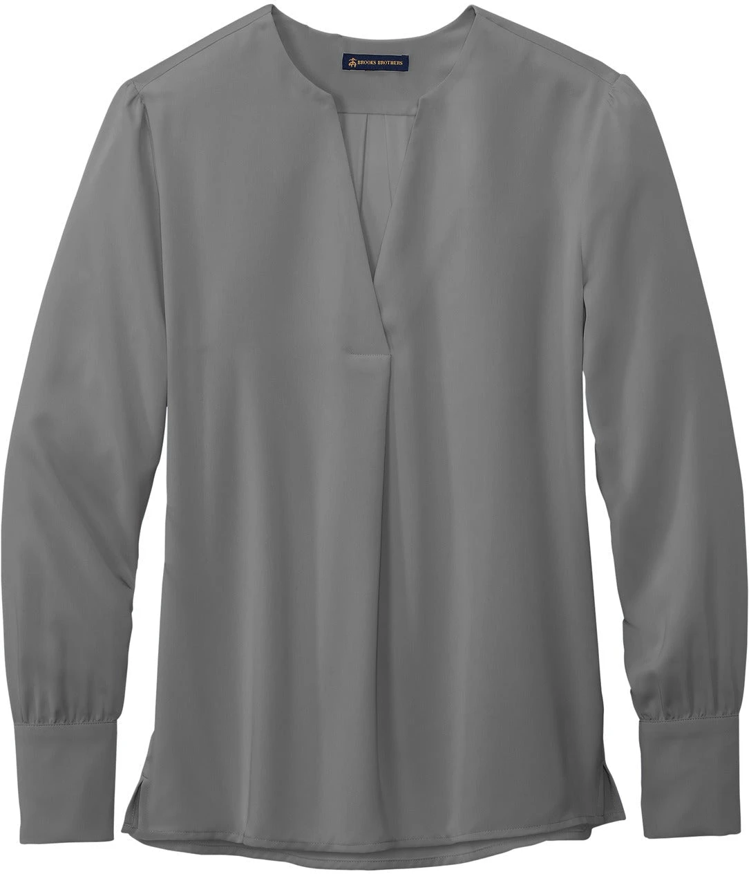 Brooks Brothers Ladies Open-Neck Satin Blouse 3 Brooks Brothers Ladies Open-Neck Satin Blouse - Image 3