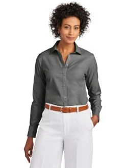 Brooks Brothers Ladies Wrinkle-Free Stretch Pinpoint Shirt -Thread Logic Store Brooks Brothers Ladies Wrinkle Free Stretch Pinpoint Shirt 11