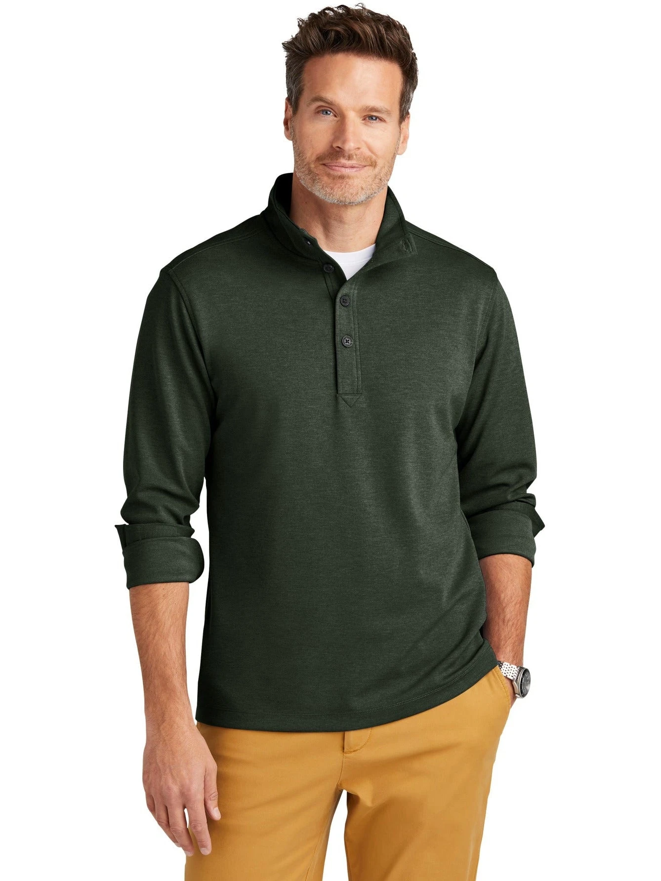 Brooks Brothers Mid-Layer Stretch 1/2-Button 9 Brooks Brothers Mid-Layer Stretch 1/2-Button - Image 9