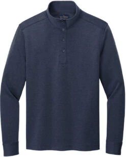 Brooks Brothers Mid-Layer Stretch 1/2-Button 30 Brooks Brothers Mid-Layer Stretch 1/2-Button -Thread Logic Store Brooks Brothers Mid Layer Stretch 12 Button Navy Blazer Heather S 9