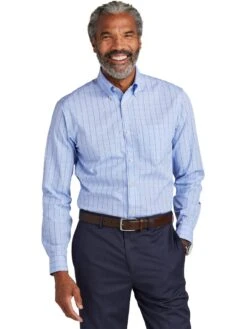 Brooks Brothers Wrinkle-Free Stretch Patterned Shirt -Thread Logic Store Brooks Brothers Wrinkle Free Stretch Patterned Shirt 7