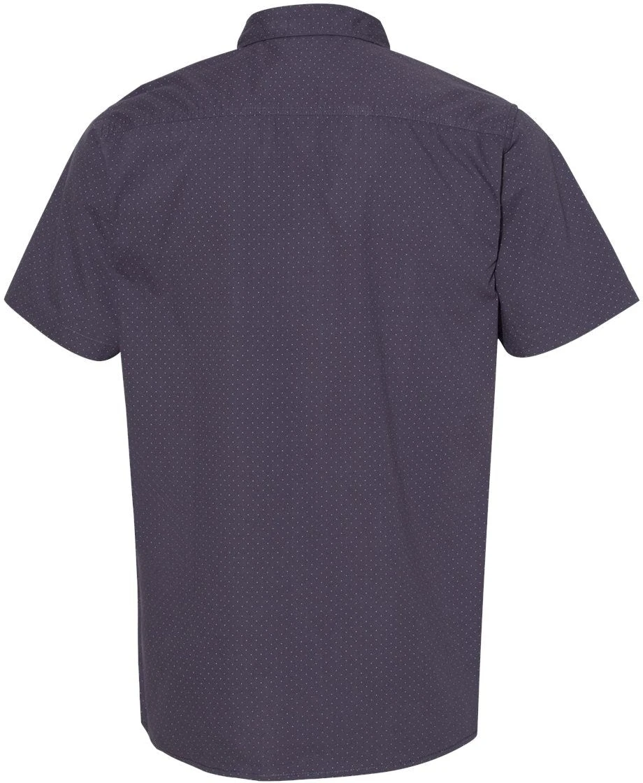 Burnside Peached Printed Poplin Short Sleeve Shirt 9 Burnside Peached Printed Poplin Short Sleeve Shirt - Image 9