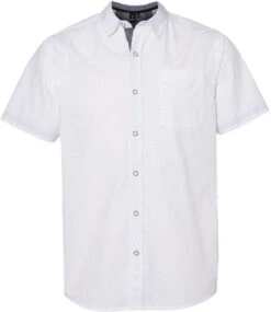 Burnside Peached Printed Poplin Short Sleeve Shirt 23 Burnside Peached Printed Poplin Short Sleeve Shirt -Thread Logic Store Burnside Peached Printed Poplin Short Sleeve Shirt WhiteBlack Dot S 10