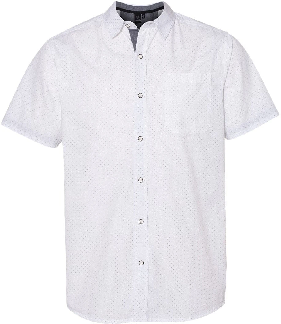 Burnside Peached Printed Poplin Short Sleeve Shirt 11 Burnside Peached Printed Poplin Short Sleeve Shirt - Image 11