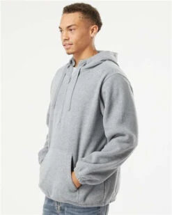 Burnside Polar Fleece Quarter-Zip Hooded Pullover -Thread Logic Store Burnside Polar Fleece Quarter Zip Hooded Pullover 11