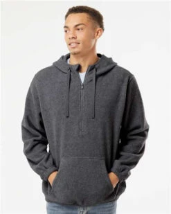 Burnside Polar Fleece Quarter-Zip Hooded Pullover -Thread Logic Store Burnside Polar Fleece Quarter Zip Hooded Pullover 6