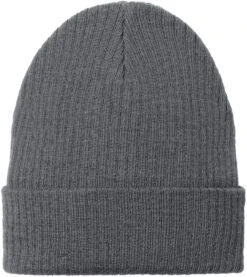 Port Authority C-FREE Recycled Beanie -Thread Logic Store C880 greysteel flat front