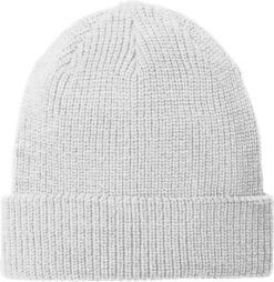 Port Authority Chunky Knit Beanie -Thread Logic Store C958 silverheather flat front