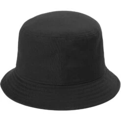 Port Authority Twill Short Brim Bucket Hat -Thread Logic Store C976 BLACK Hat Back