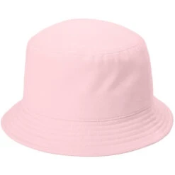 Port Authority Twill Short Brim Bucket Hat -Thread Logic Store C976 CLOUDPINK Hat Left