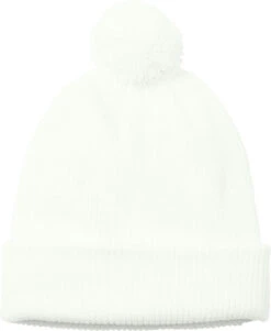 Port Authority Cozy Pom Beanie 9 Port Authority Cozy Pom Beanie -Thread Logic Store C978 marshmallow cap front