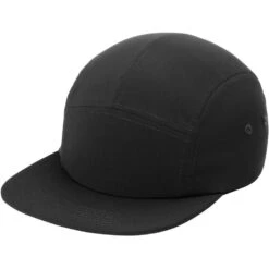 Port Authority Poly Camper Cap -Thread Logic Store C982 BLACK Hat Left