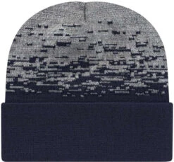 Cap America Static Pattern Knit With Cuff  -Thread Logic Store CAP AMERICA Static Pattern Knit with Cuff True NavyHeather Grey OSFA 4