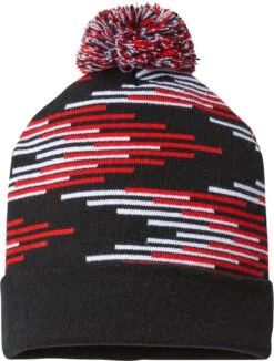 Cap America USA-Made Bar Beanie -Thread Logic Store CAP AMERICA USA Made Bar Beanie BlackTrue RedWhite 1 Size 4