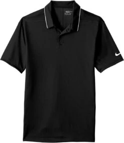 OUTLET - NIKE Dri-FIT Edge Tipped Polo -Thread Logic Store CLOSEOUT NIKE Dri FIT Edge Tipped Polo BlackWhite XL 2
