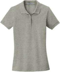 CLOSEOUT - Port Authority Ladies EZCotton Pique Polo 9 CLOSEOUT - Port Authority Ladies EZCotton Pique Polo -Thread Logic Store CLOSEOUT Port Authority Ladies EZCotton Pique Polo Oxford Heather 4XL 3