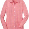 CLOSEOUT - Port Authority Ladies Long Sleeve Gingham Easy Care Shirt