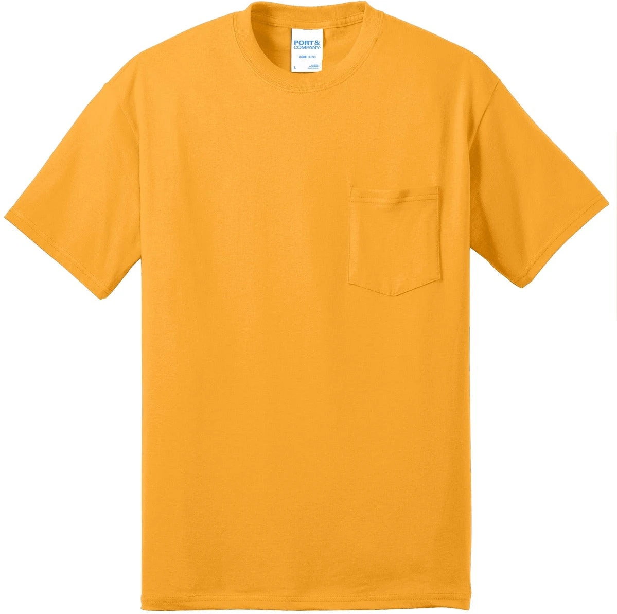 CLOSEOUT - Port & Company Core Blend Pocket Tee 1 CLOSEOUT - Port & Company Core Blend Pocket Tee
