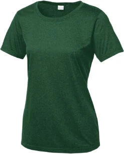 CLOSEOUT - Sport-Tek Ladies Heather Contender Scoop Neck Tee -Thread Logic Store CLOSEOUT Sport Tek Ladies Heather Contender Scoop Neck Tee Forest Green Heather 4XL 3