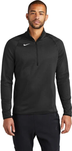 Nike Therma-FIT 1/4-Zip Fleece -Thread Logic Store CN9492 teamblack model front