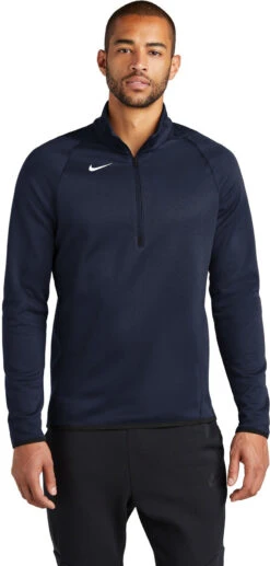 Nike Therma-FIT 1/4-Zip Fleece -Thread Logic Store CN9492 teamnavy model front