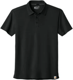 Carhartt Force Sun Defender Polo -Thread Logic Store CT106899 black flat front 65c63d87 dc32 41c5 9c14 db99c56a8719