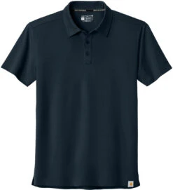 Carhartt Force Sun Defender Polo -Thread Logic Store CT106899 navy flat front 150ad915 0682 45b7 824a 1b7cf8e547bc