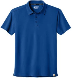Carhartt Force Sun Defender Polo -Thread Logic Store CT106899 royalglassblue flat front 765014b4 2eed 4fc7 bcf0 9086b25c68b8