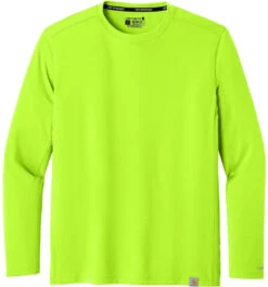 Carhartt Force Sun Defender Long Sleeve T-Shirt -Thread Logic Store CT106972 britelime flat front 080569e6 98f8 43f8 8a47 08439258c7f9