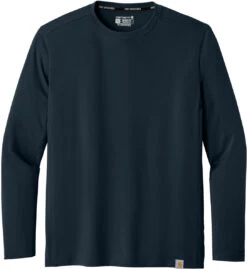 Carhartt Force Sun Defender Long Sleeve T-Shirt -Thread Logic Store CT106972 navy flat front 791c409e 8679 42bf ad6d a49f7e9b8f99
