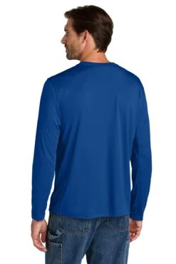 Carhartt Force Sun Defender Long Sleeve T-Shirt -Thread Logic Store CT106972 royalglassblue model back 4b2b608d 9469 4114 b947 2de1fd6691c0