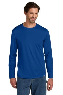 Carhartt Force Sun Defender Long Sleeve T-Shirt -Thread Logic Store CT106972 royalglassblue model front 0104fab2 ff80 45f8 aca6 a91249db41cc