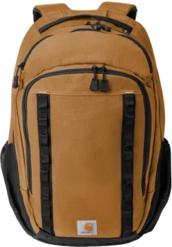 Carhartt 25L Ripstop Backpack 8 Carhartt 25L Ripstop Backpack -Thread Logic Store CTB0000481 brown flat front