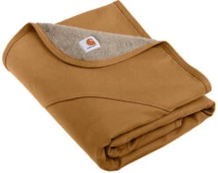 Carhartt Firm Duck Sherpa-Lined Blanket -Thread Logic Store CTP0000502 carharttbrown flat front