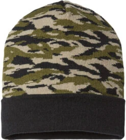 Cap America USA-Made Camo Cuffed Beanie -Thread Logic Store Cap America USA Made Camo Cuffed Beanie Vintage Tiger Camo OSFA 2
