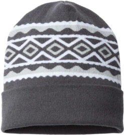 Cap America USA-Made Diamond Knit Cuff -Thread Logic Store Cap America USA Made Diamond Knit Cuff Iron Grey White OSFA 2