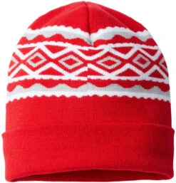 Cap America USA-Made Diamond Knit Cuff -Thread Logic Store Cap America USA Made Diamond Knit Cuff True Red Silver OSFA 6