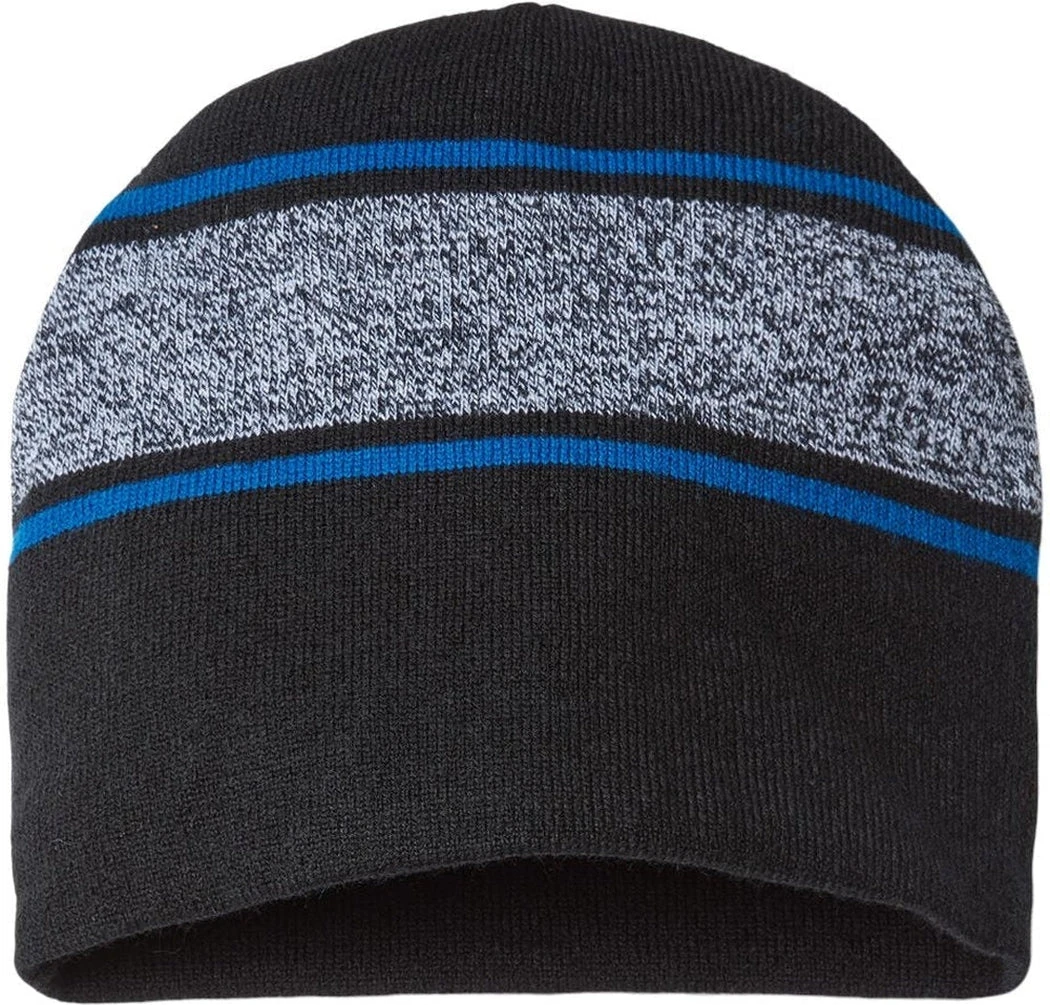 Cap America USA-Made Variegated Striped Beanie 4 Cap America USA-Made Variegated Striped Beanie - Image 4