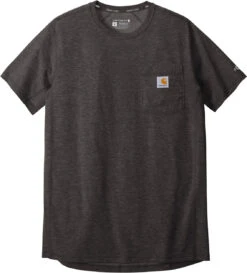 Carhartt Force Short Sleeve Pocket T-Shirt -Thread Logic Store Carhartt Force Short Sleeve Pocket T Shirt Carbon Heather 2XL 9