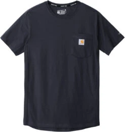 Carhartt Force Short Sleeve Pocket T-Shirt -Thread Logic Store Carhartt Force Short Sleeve Pocket T Shirt Navy 2XL 17