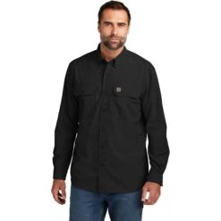 Carhartt Force Solid Long Sleeve Shirt -Thread Logic Store Carhartt Force Solid Long Sleeve Shirt 3