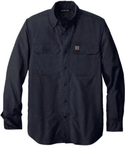 Carhartt Force Solid Long Sleeve Shirt -Thread Logic Store Carhartt Force Solid Long Sleeve Shirt Navy 2XL 13