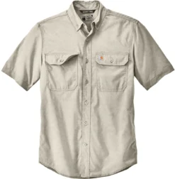 Carhartt Force Solid Short Sleeve Shirt -Thread Logic Store Carhartt Force Solid Short Sleeve Shirt Steel 2XL 17