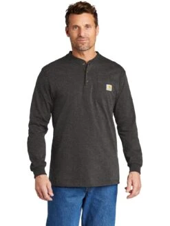 Carhartt Long Sleeve Henley T-Shirt -Thread Logic Store Carhartt Long Sleeve Henley T Shirt 3
