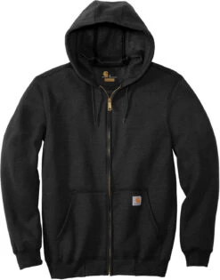 Carhartt Midweight Hooded Zip-Front Sweatshirt -Thread Logic Store Carhartt Midweight Hooded Zip Front Sweatshirt Black S 1