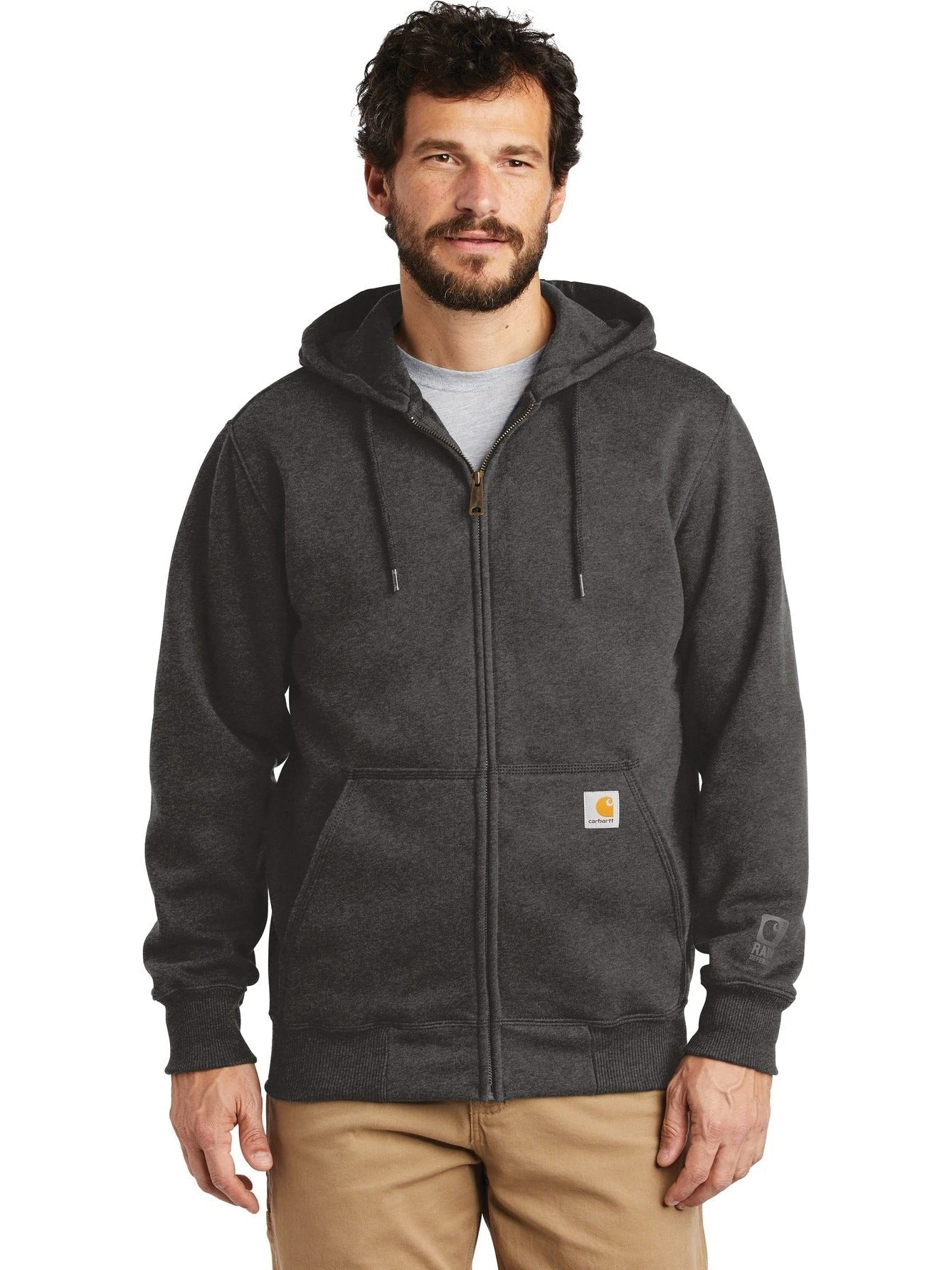 Carhartt Rain Defender Paxton Heavyweight Hooded Zip-Front Sweatshirt 9 Carhartt Rain Defender Paxton Heavyweight Hooded Zip-Front Sweatshirt - Image 9